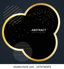 vector golden black color abstract background