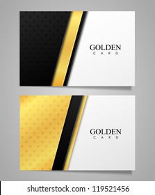 Vector Golden Business Card