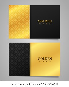 Vector Golden Business Card