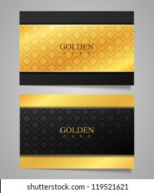 Vector Golden Business Card