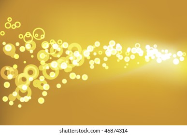 vector golden champagne background