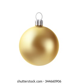 Vectorgoldener Weihnachtsball