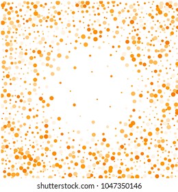Vector golden confetti on transparent background. Falling tinsel and confetti from minimalistic geometrical confetti and ribbons. Flat falling glitter. Abstract triangles and ribbons on label.