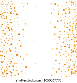 Vector golden confetti on transparent background. Falling tinsel and confetti from minimalistic geometrical confetti and ribbons. Flat falling glitter. Abstract triangles and ribbons on label.