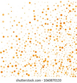 Vector golden confetti on transparent background. Falling tinsel and confetti from minimalistic geometrical confetti and ribbons. Flat falling glitter. Abstract triangles and ribbons on label.