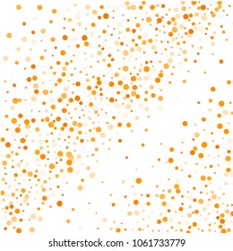 Vector golden confetti on transparent background. Falling tinsel and confetti from minimalistic geometrical confetti and ribbons. Flat falling glitter. Abstract triangles and ribbons on label.