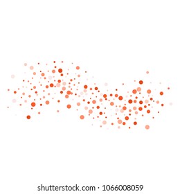 Vector golden confetti on transparent background. Falling tinsel and confetti from minimalistic geometrical confetti and ribbons. Flat falling glitter. Abstract triangles and ribbons on label.
