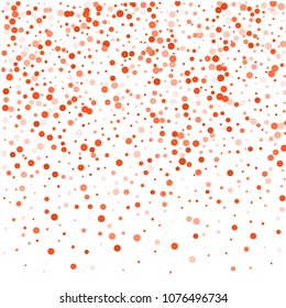 Vector golden confetti on transparent background. Falling tinsel and confetti from minimalistic geometrical confetti and ribbons. Flat falling glitter. Abstract triangles and ribbons on label.