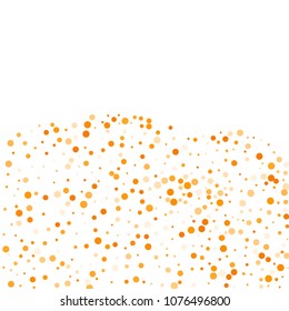Vector golden confetti on transparent background. Falling tinsel and confetti from minimalistic geometrical confetti and ribbons. Flat falling glitter. Abstract triangles and ribbons on label.