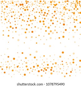 Vector golden confetti on transparent background. Falling tinsel and confetti from minimalistic geometrical confetti and ribbons. Flat falling glitter. Abstract triangles and ribbons on label.