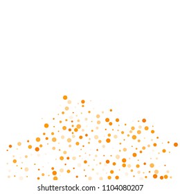Vector golden confetti on transparent background. Falling tinsel and confetti from minimalistic geometrical confetti and ribbons. Flat falling glitter. Abstract triangles and ribbons on label.