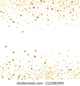 Gold Glitter Background Polka Dot Vector Stock Vector (Royalty Free ...