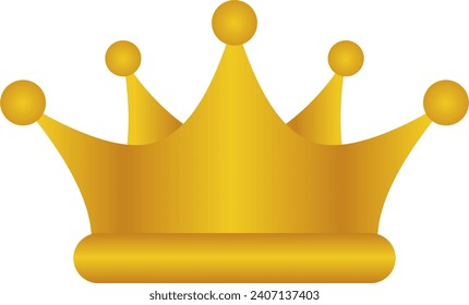vector of a golden crown