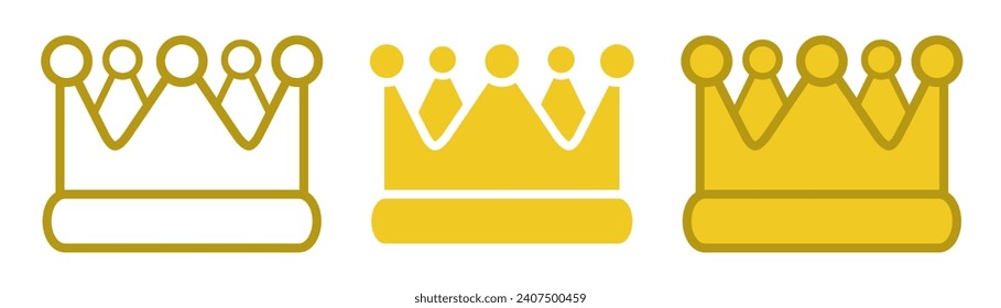 vector of a golden crown