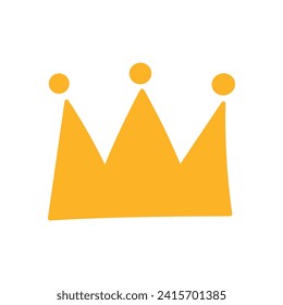 Vector golden crown icon vector illustration.