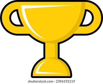 vector de una taza de oro