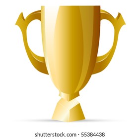 vector golden cup
