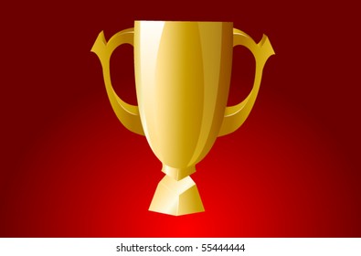 vector golden cup