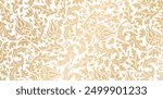 Vector golden damask seamless pattern element. Elegant luxury texture isolated colors for wallpapers, backgrounds, patterned fills, webs pages, surface textures, book covers, fabrics printing, textile