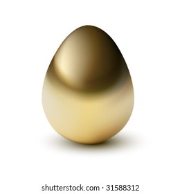 vector golden egg