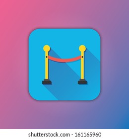 Vector Golden Fence Icon