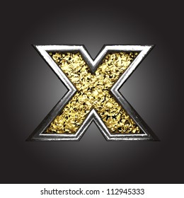 Vector golden figure