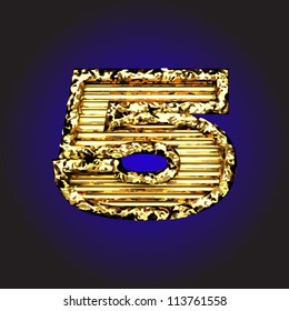 Vector golden figure