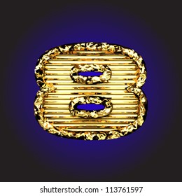 Vector golden figure