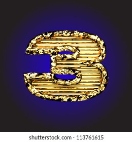 Vector golden figure