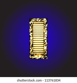 Vector golden figure