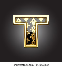 Vector golden figure