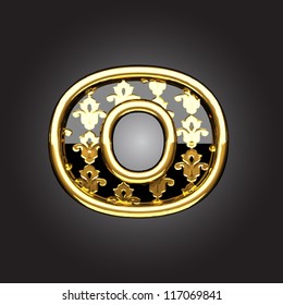 Vector golden figure