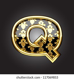 Vector golden figure