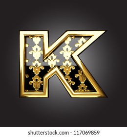 Vector golden figure