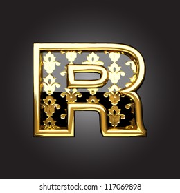 Vector golden figure