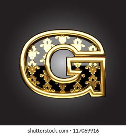 Vector golden figure