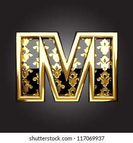 Vector golden figure