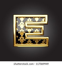 Vector golden figure