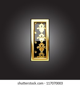 Vector golden figure