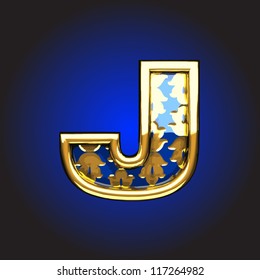 Vector golden figure
