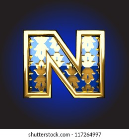 Vector golden figure