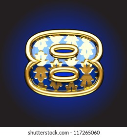 Vector golden figure