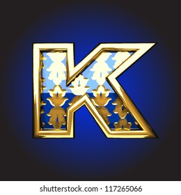 Vector golden figure