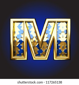 Vector golden figure