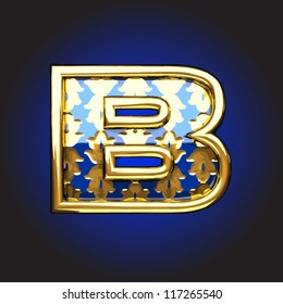 Vector golden figure