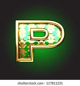 Vector golden figure