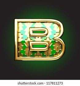 Vector golden figure