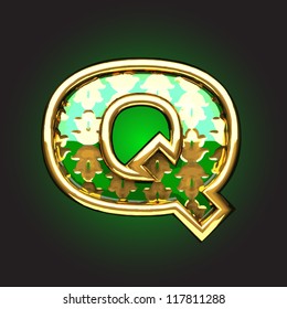 Vector golden figure