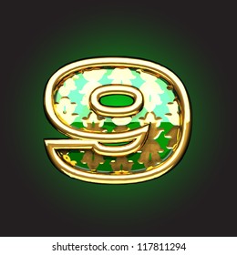 Vector golden figure