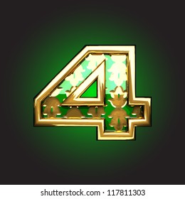 Vector golden figure